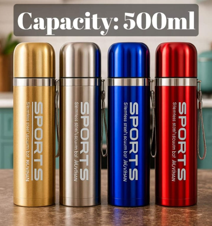 750ml stainless steel vacuum flask designed for sports use. - Saif Official Store