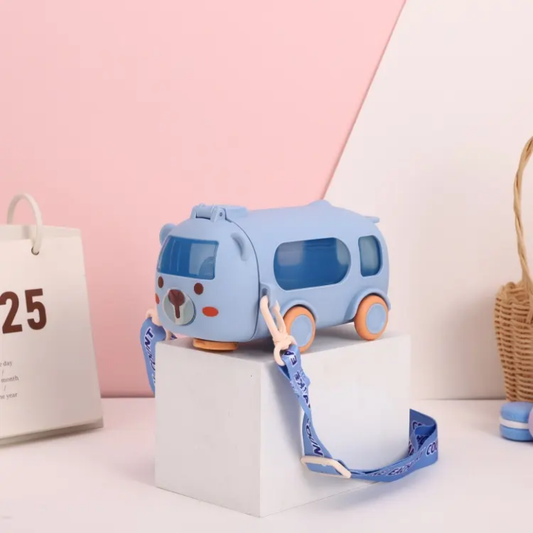 Bus Toy Straw Cup Indoor Outdoor Water Bottle Saif Official Store