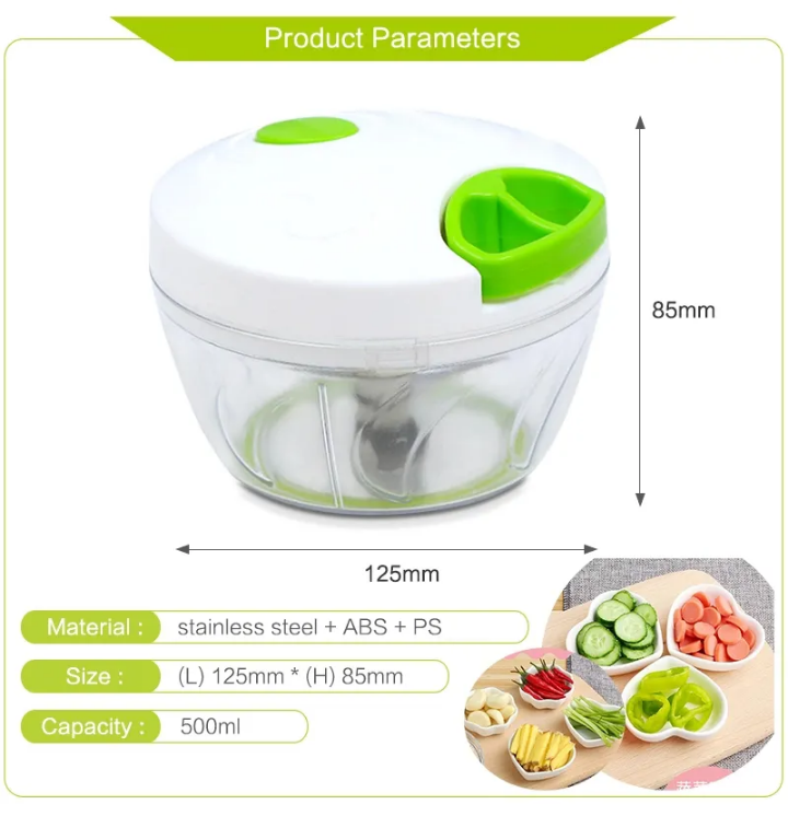 Mini Manual Garlic Chopper Saif Official Store
