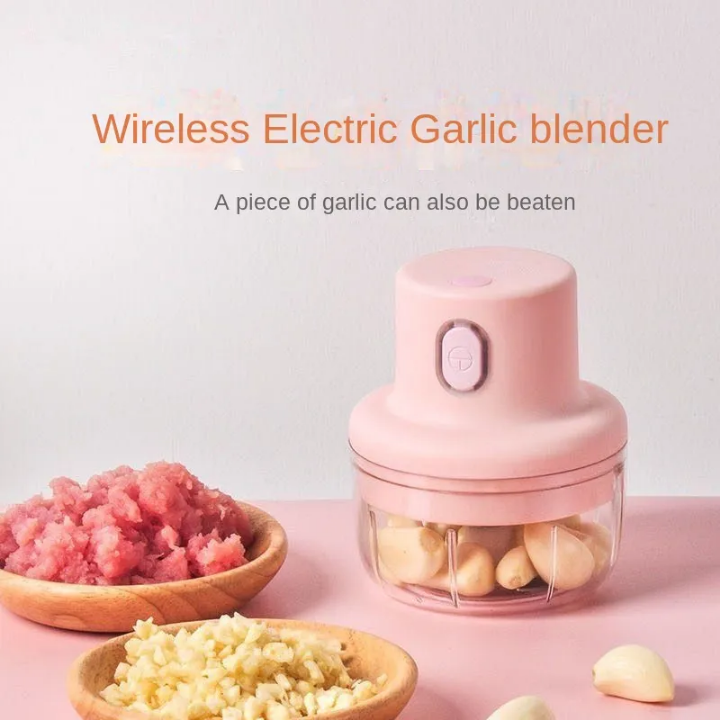 Mini Electric Garlic Chopper – USB Rechargeable & Portable Cutter. Saif Official Store