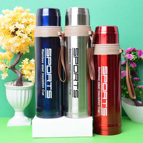 750ml stainless steel vacuum flask designed for sports use. Saif Official Store