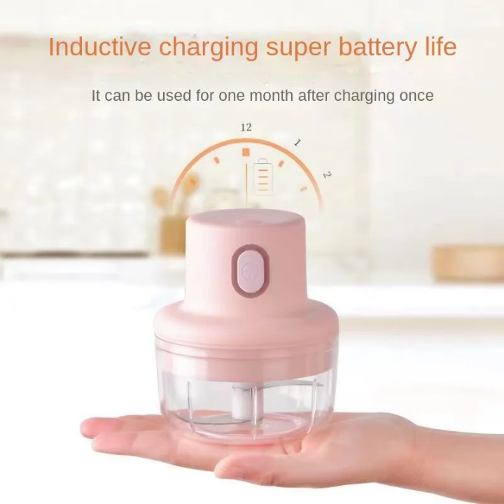 Mini Electric Garlic Chopper – USB Rechargeable & Portable Cutter. Saif Official Store