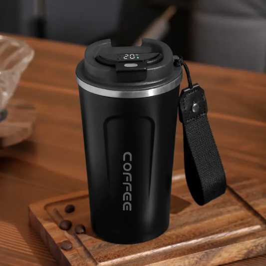 Smart Stainless Steel Travel Coffee Mug with LED Temperature Display