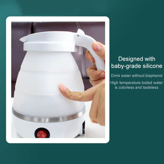 Foldable Silicone Electric Kettle | Compact Travel & Camping Boiler