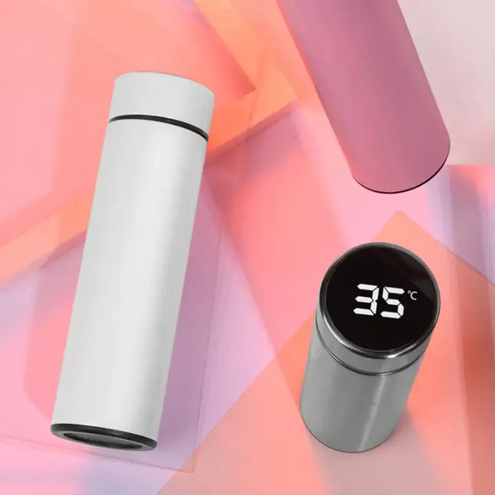 500ml Customize led water bottle Smart Steel  Digital Thermos - Saif Official Store