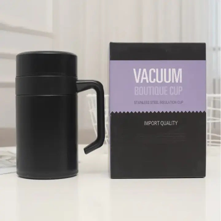 Stainless Steel Flask Mug 400ml – Keeps Drinks Hot or Cold Longer. - Saif Official Store