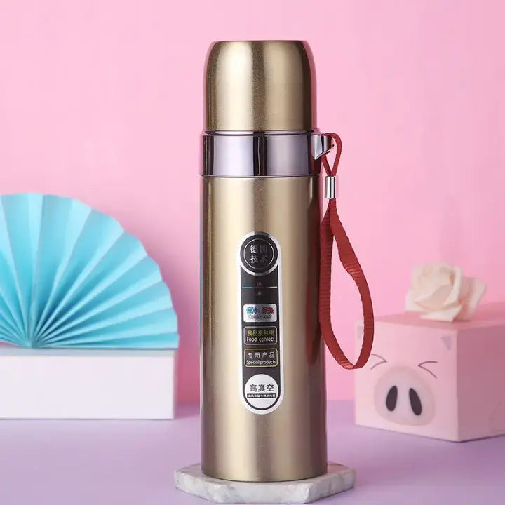 Stainless steel Thermos Vacuum Water Bottle Flask. - Saif Official Store