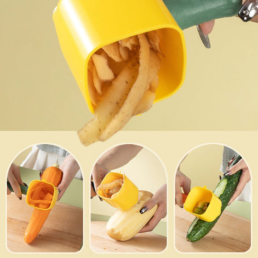 Multifunction Fruit & Vegetable Peeler with Smart Storage Design